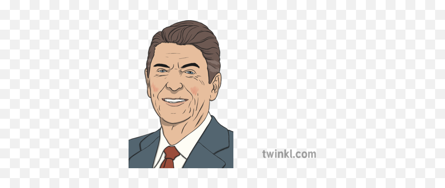 Ronald Reagan Illustration - Suit Separate Png,Ronald Reagan Png