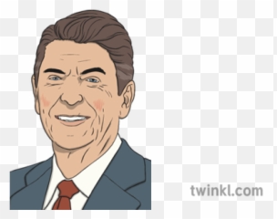 Ronald Reagan Illustration - Suit Separate Png,Ronald Reagan Png