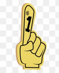 Number One Hand Clipart - Number One Transparent Background Png,Number One Png