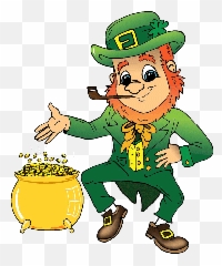 Leprechaun - Leprechaun With Pot Of Gold Png,Leprechaun Hat Transparent