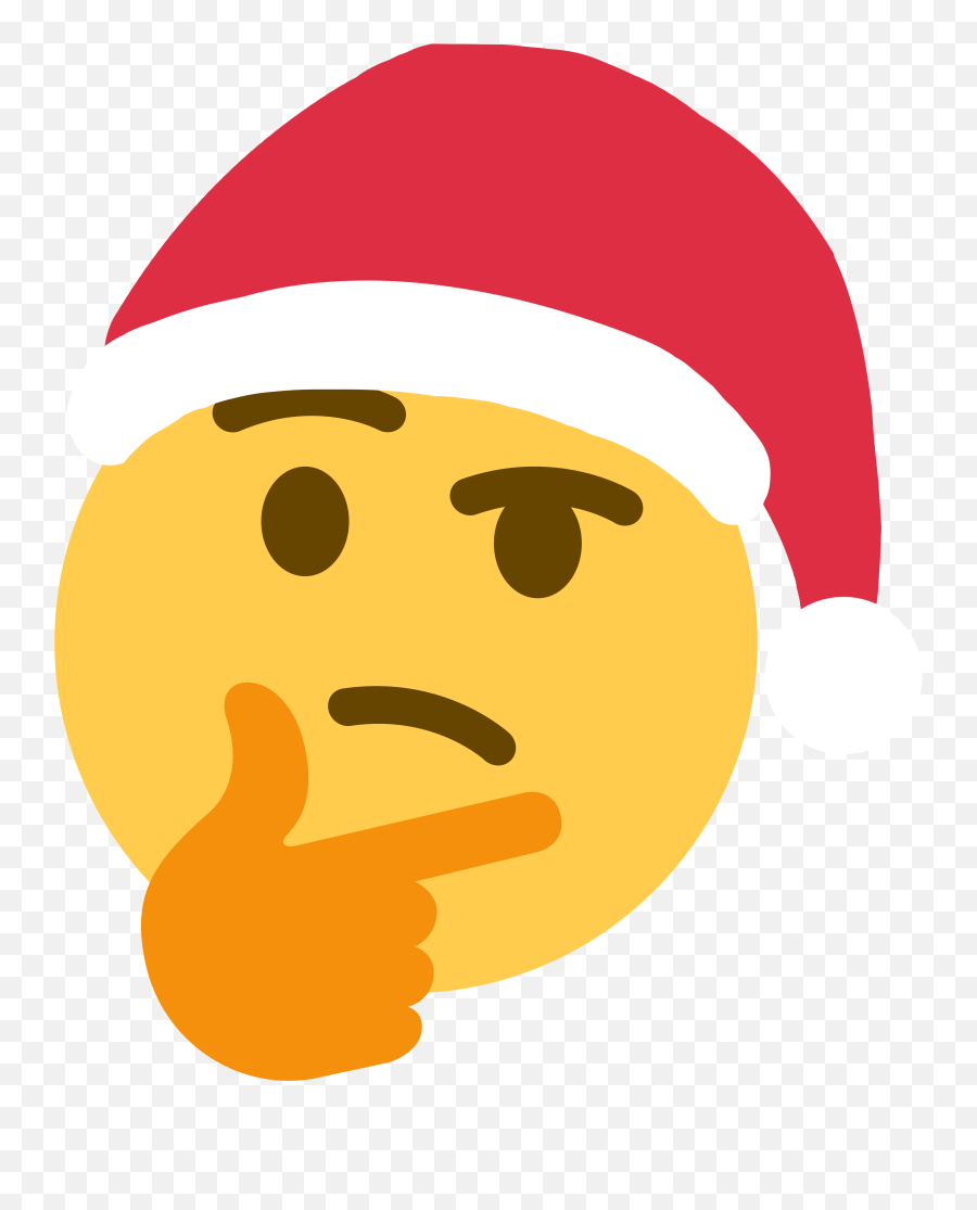 Thinkingzcom - Discord Thinking Emoji Meme Png,Santa Hat With Transparent Background