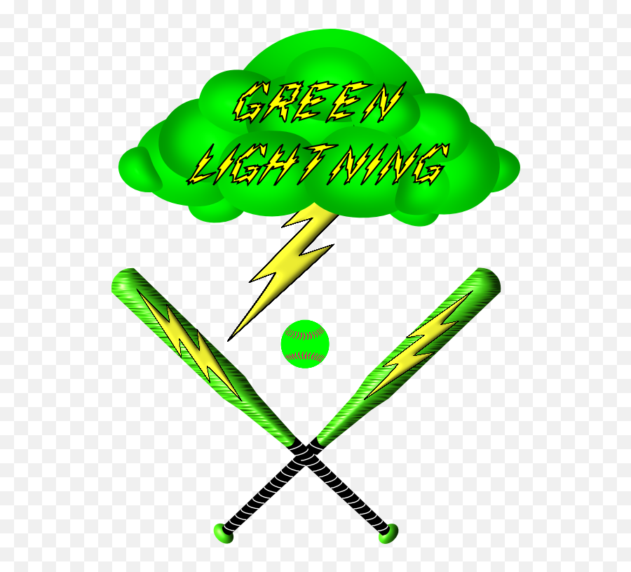 Green Lightning Softball - For Baseball Png,Green Lightning Png
