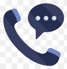 Phone Conversation Flat Icon - Transparent PNG u0026 SVG vector file Language