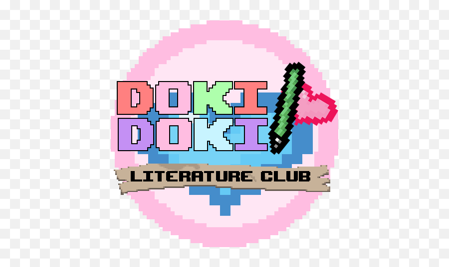 Ddlc Logo Pixel Art Png Image - Doki Doki Literature Club Ico,Doki Doki Literature Club Logo Png
