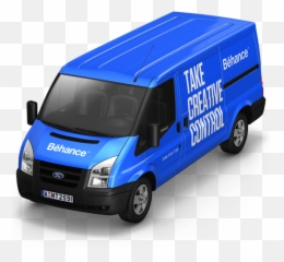 Behance Van Front Icon - Pink Delivery Png
