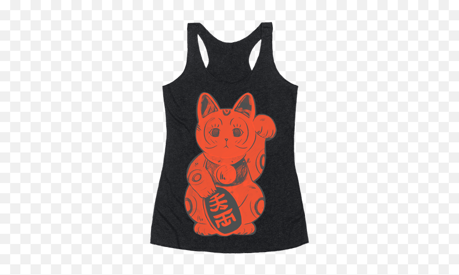 Japanese Lucky Cat Racerback Tank Top - Sleeveless Png,Tank Top Icon