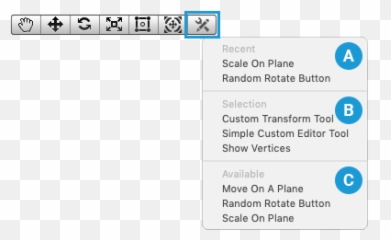 Unity - Manual Using custom Editor tools Custom Tools png