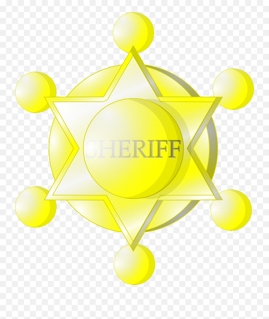 Sheriff Badge Yellow - Free Vector Graphic On Pixabay Badge Png,Police Badge Icon