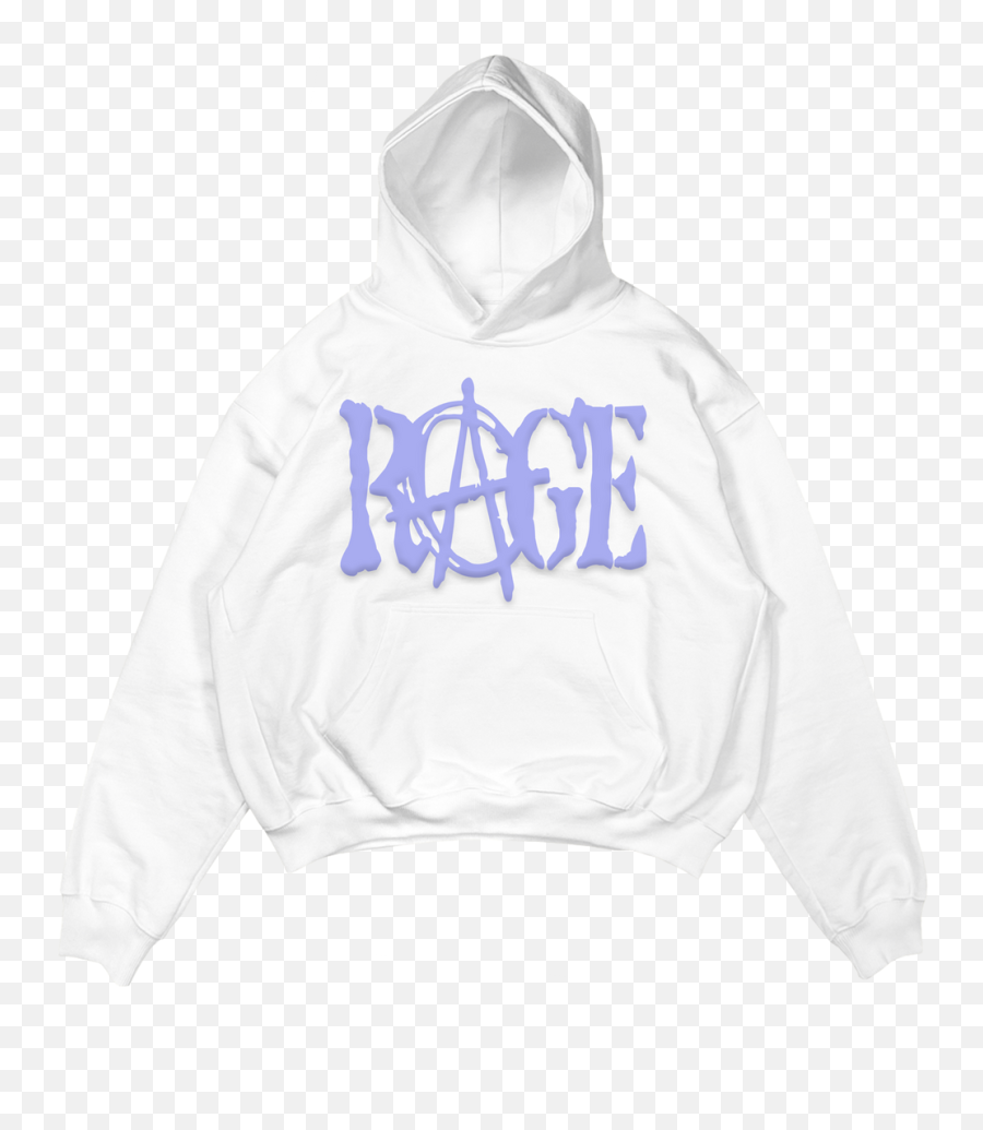 Rage Hoodie White - Hooded Png,Rage Icon
