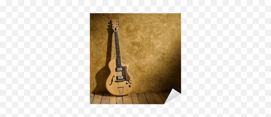 Sticker Vintage Jazz Guitar - Pixersus Music Washes Away From The Soul The Dust Png,Vintage Icon Guitars