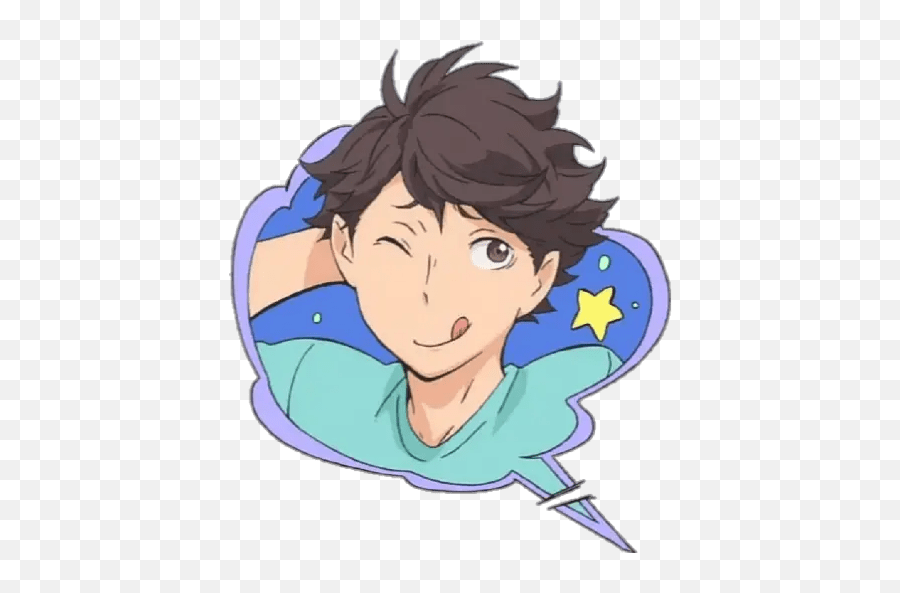 Haikyuu - Haikyuu Commercial Break Oikawa Png,Cute Anime Boy Icon