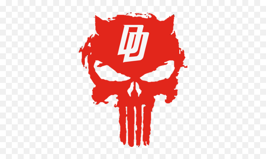 Punisher Logo Mashup Tattoo Idea - Punisher Skull Svg Png,Daredevil Logo  Png - free transparent png images 