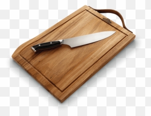 Premium Cutting Board - Knife Png