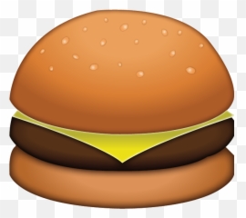 Download Cheese Burger Emoji Icon - Hamburger Emoji Transparent Background Png,Burger Png