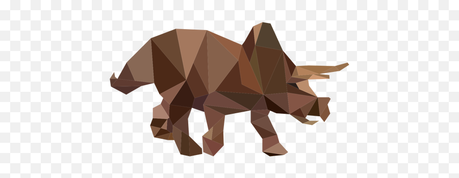 Polygonal Triceratops Dinosaur Colored Transparent Png U0026 Svg - Schleich Dinosaurs,Triceratops Icon