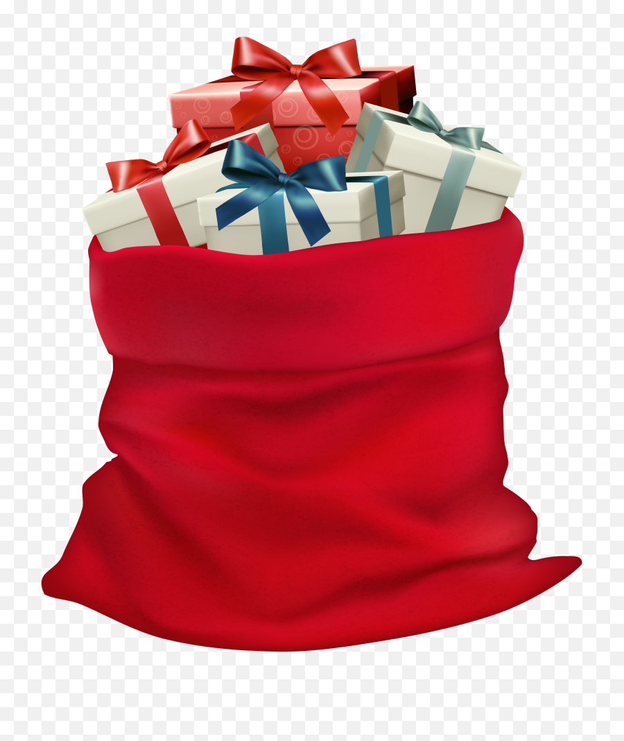 Gifts Png Clip Art Image - Santa Claus Gift Bag,Gifts Png
