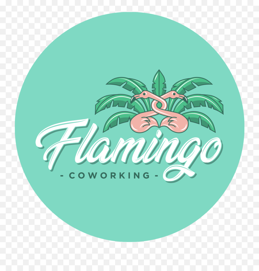 Flamingo Coworking - Black Circle Png,Flamingo Logo
