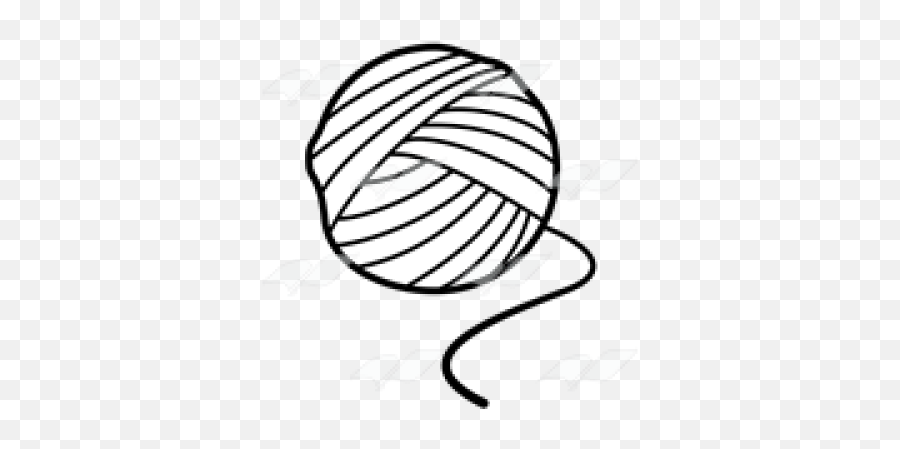 Ball Of Yarn Black And White Png - Ball Of Wool Clip Art,Yarn Ball Png