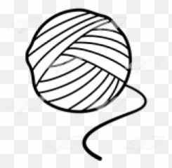 Ball Of Yarn Black And White Png - Ball Of Wool Clip Art,Yarn Ball Png
