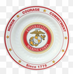 Usmc Emblem Plastic Dinner Plates - Federal Labor Relations Authority Png,Dinner Plate Png