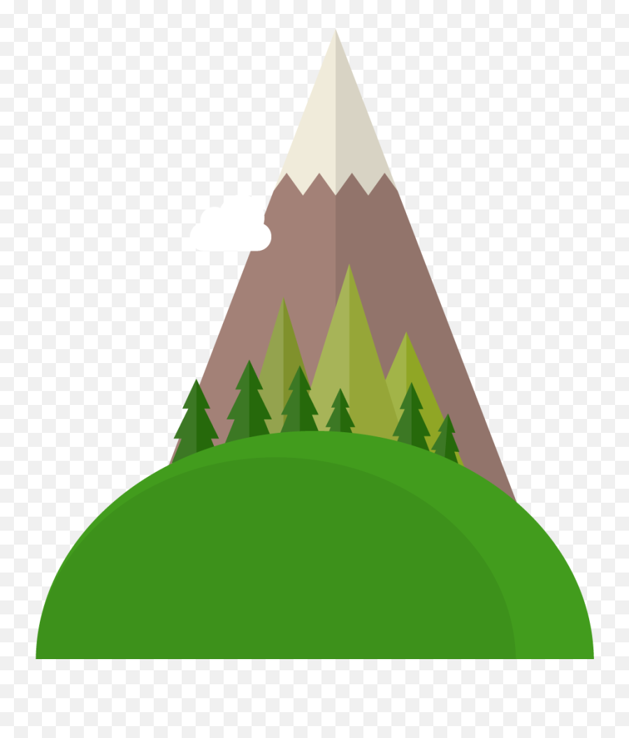 Vector Green Hills And Mountains Tree - Meghdoot Cinema Png,Hill Png