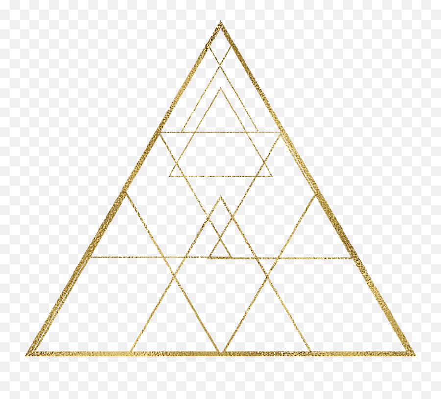 Golden Triangle Free Png Hq Clipart - Triangle Geometry Png Gold,Gold Triangle Png