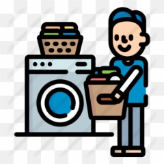 Laundry - Blue Icon Png