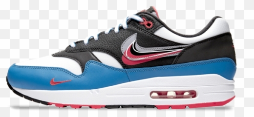 Nike Air Max 1 U0027script Swooshu0027 Ct1623 - 001 Nike Air Max Png,Blue Nike Logo