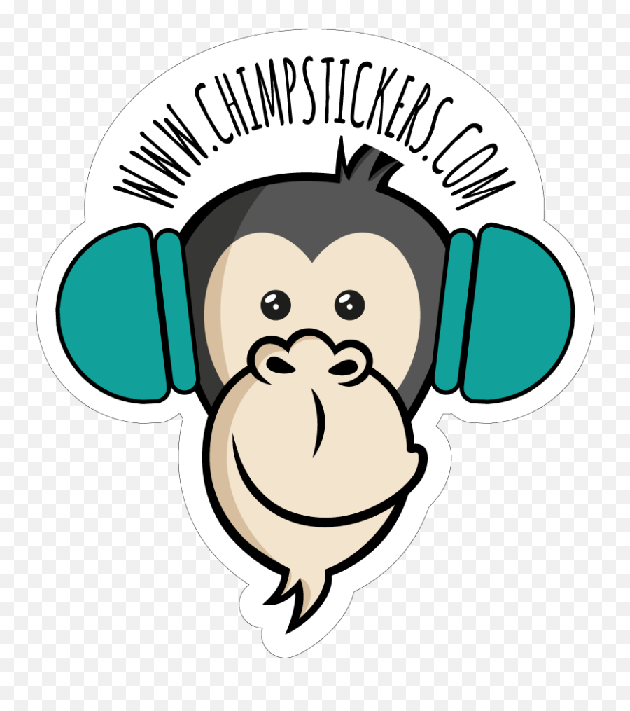 Download Fones Chimp Stickers - Sticker Png Image With No Clip Art,Chimp Png