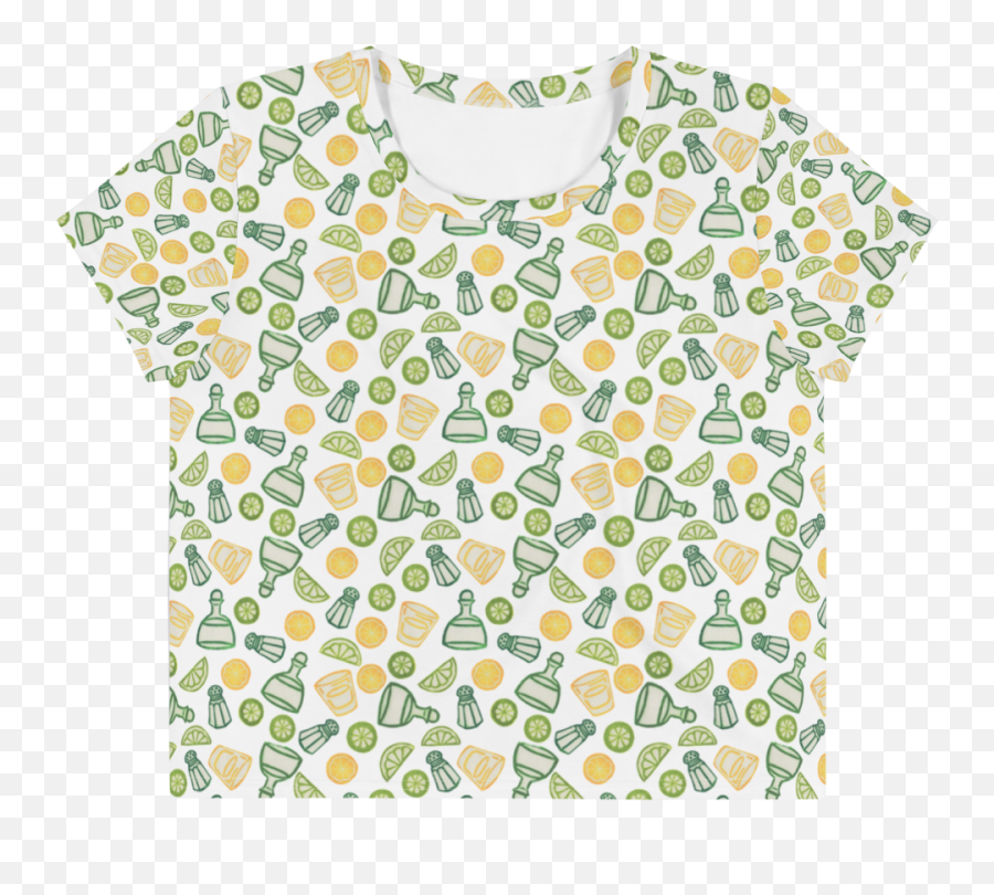 Tequila Shot Please All - Over Print Crop Tee Pineapple Png,Tequila Shot Png