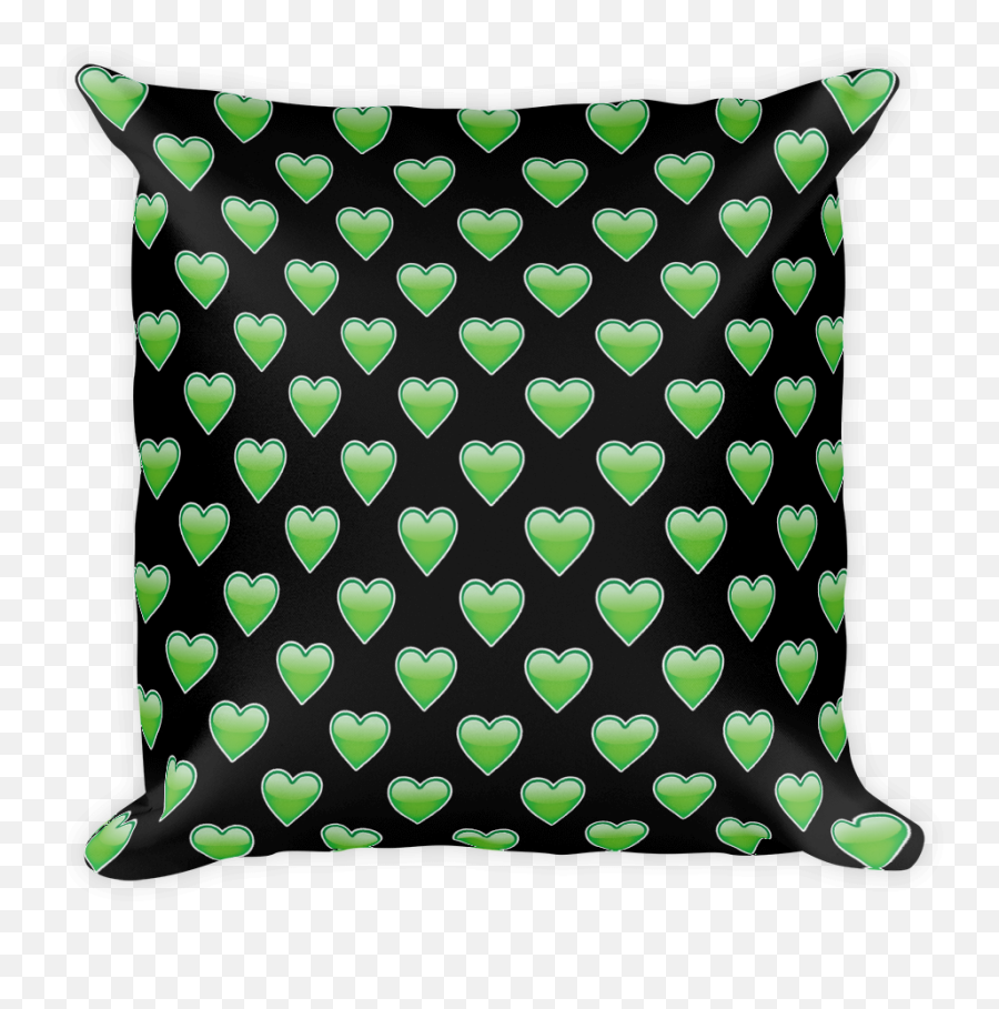 Download Green Heart - Just Emoji Pillow Png Image With No Louis Vuitton Macbook Sticker,Green Heart Png