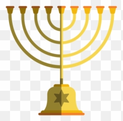 Hanukkah Menorah Candlestick - Transparent PNG u0026 SVG vector file Menorah Vector Png
