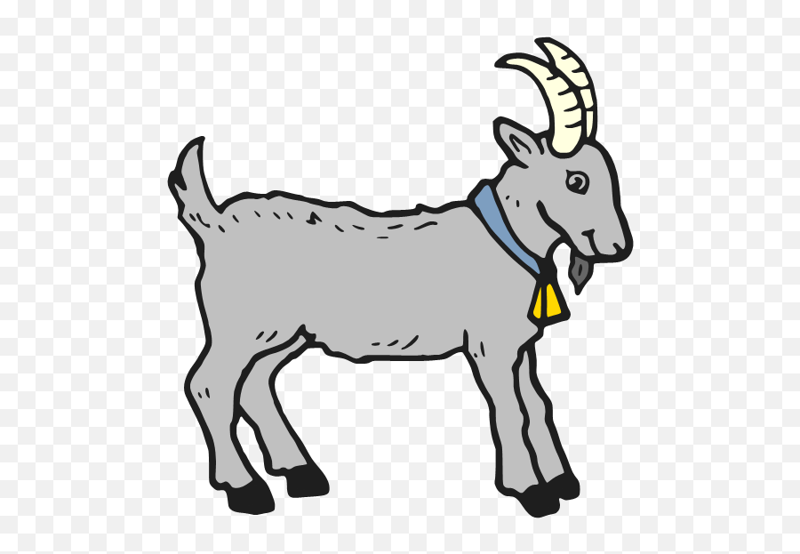 Clipart Of Billy Goat And - Colouring Pics Of Goat Goats Drawing Easy For Kids Png,Goat Png