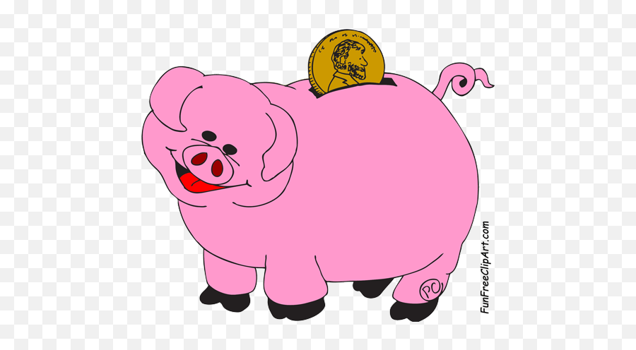 Free Piggy Bank Clipart The Cliparts 2 - Wikiclipart Cartoon Piggy Bank For Kids Png,Piggy Bank Transparent Background