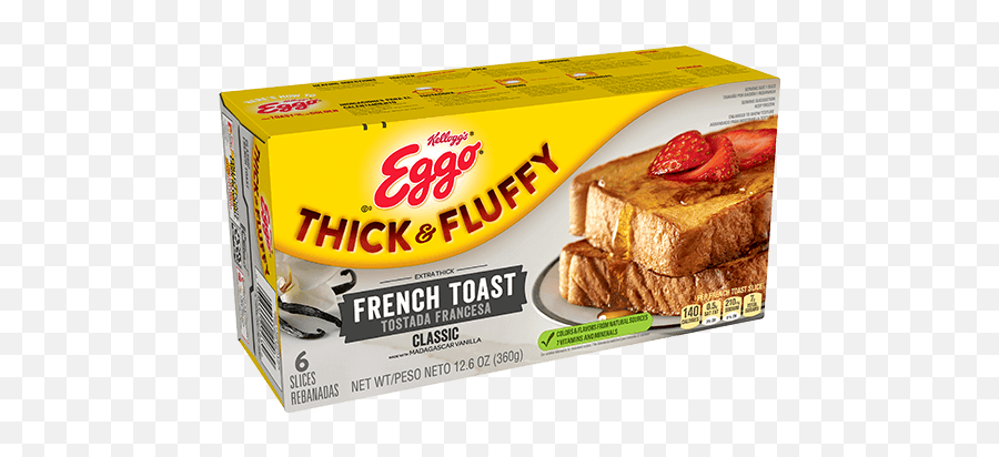 Kelloggu0027s Eggo French Toast Thick U0026 Fluffy Blueberry - Thick And Fluffy Eggo Waffles Png,Eggo Png