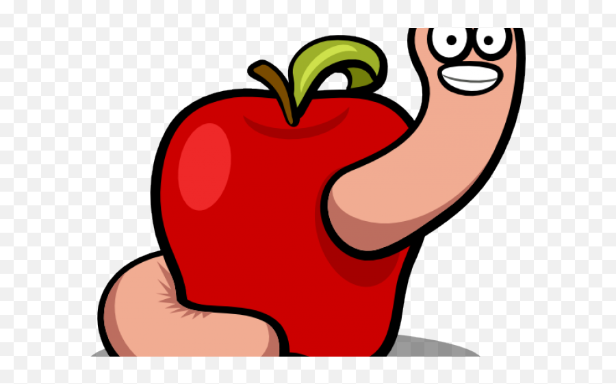 Worms Clipart Transparent Background - Apple With Worm Png Apple With Worm Png,Worms Png