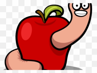Worms Clipart Transparent Background - Apple With Png