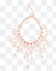 Gold Chain Dollar Sign Png - Cluster Rose Necklace