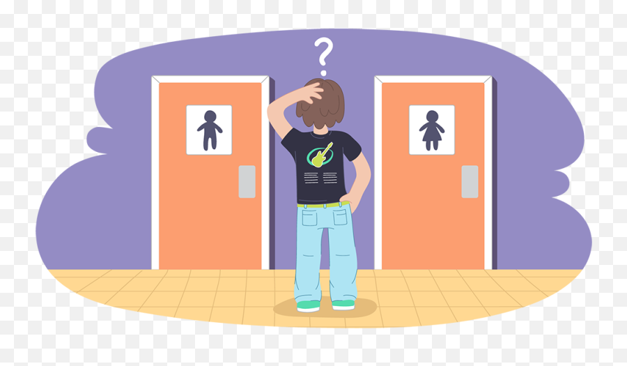 Gender Identity Examples Meaning U0026 Definition Kids Helpline - Gender Identity Clip Art Png,Confused Person Png