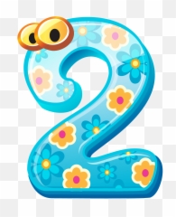 Library Of 2 Jpg Royalty Free Png Files Clipart - Cute Numbers Clipart 1 10,Number 7 Png