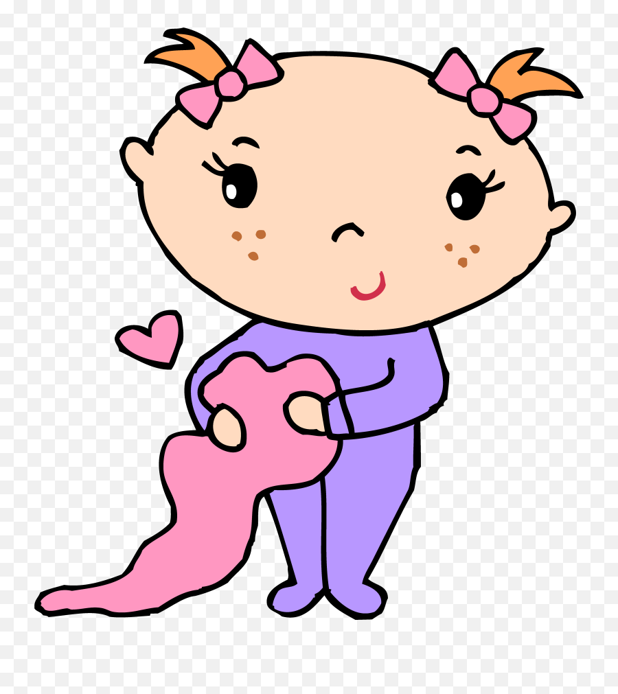 Clipart Of Baby Girl And Toddler - Cartoon Transparent Cartoon Png,Toddler Png