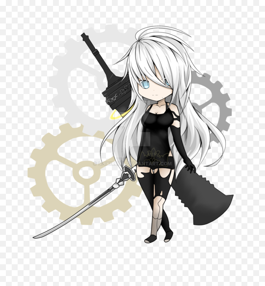 Chibi A2 - Nier Automata Weapons A2 Full Size Png Download Nier A2 Chibi,Nier Automata Png