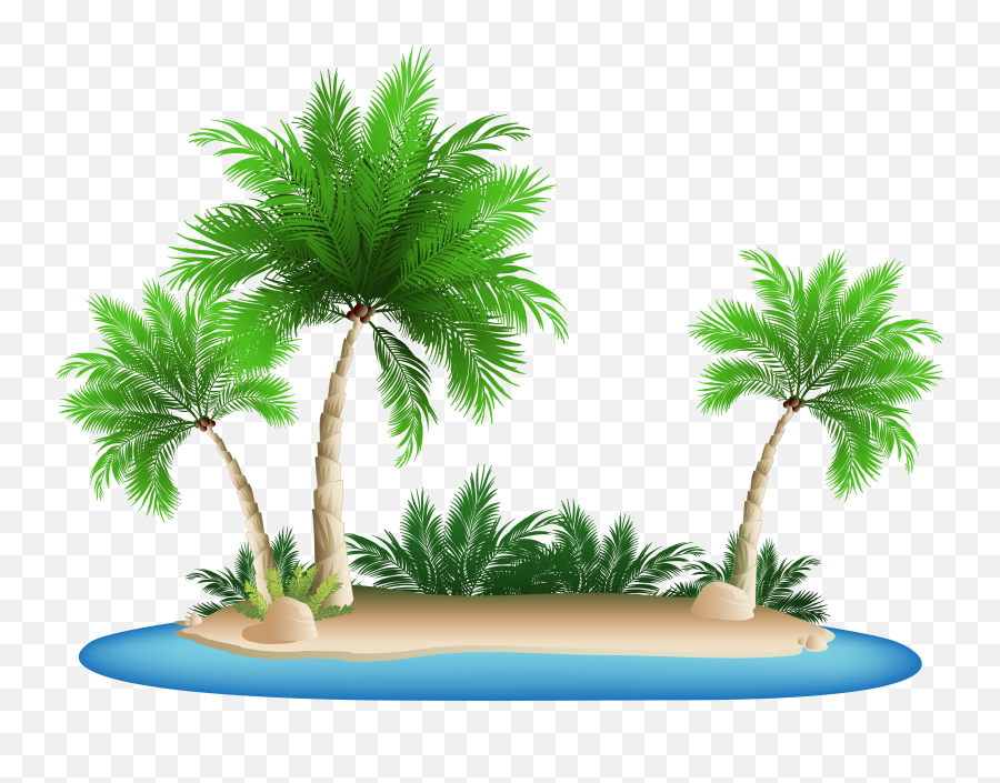 Island Clipart Transparent Background Png Trees