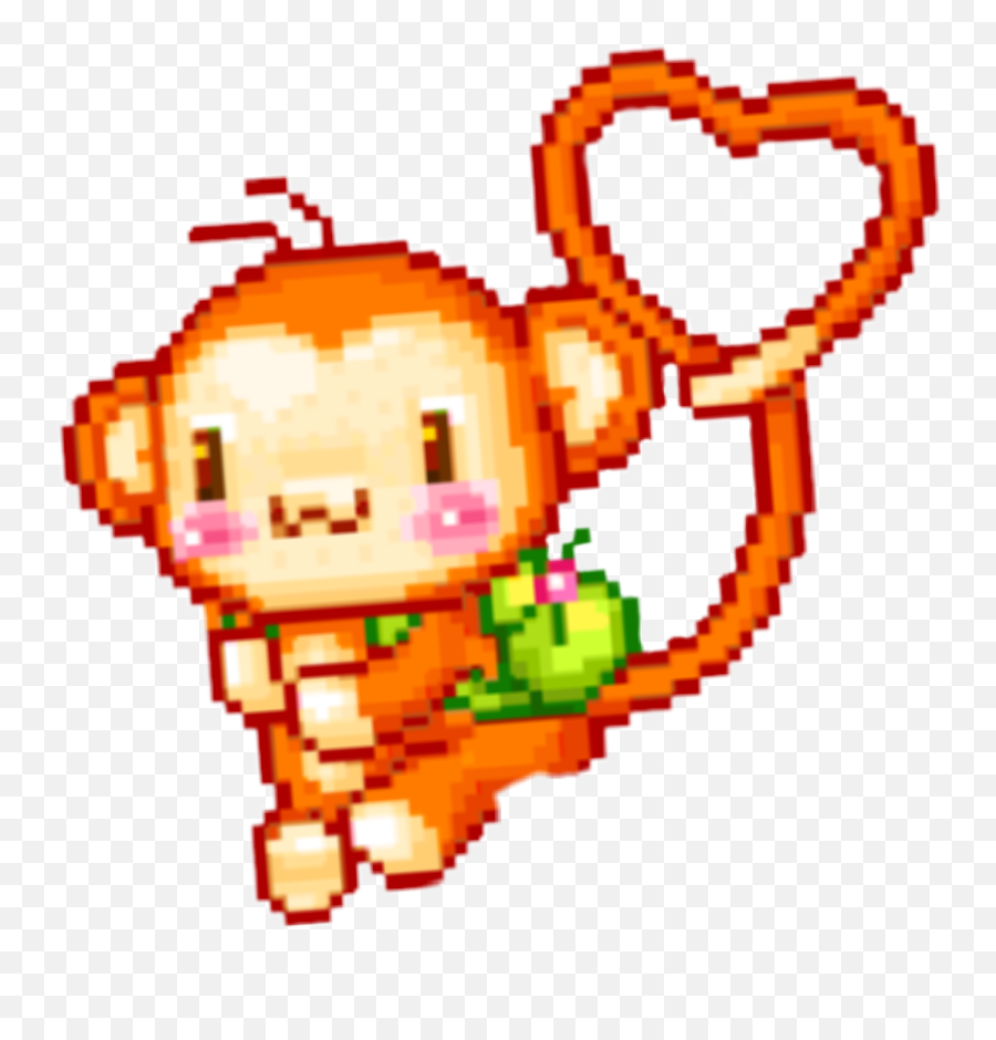 Pixel Pixelart Cute Kawaii Ape Png - Pixel Art,Ape Png