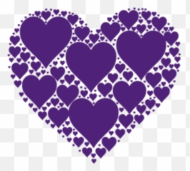 Purple Heart Png Clip Arts For Web - Hearts Svg