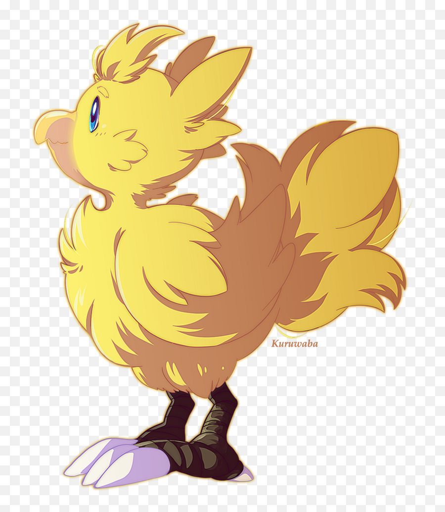 The Chocobo From Final Fantasy - Chicken Video Game Character Png,Chocobo Png