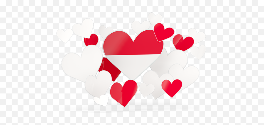 Flying Heart Stickers - Bandera En Forma De Corazon Peru Png,Indonesia Flag Png