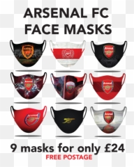 Adult Football Shirts - English League Teams Arsenal Glasgow Rangers Rangers Face Mask Png,Arsenal Fc Logo