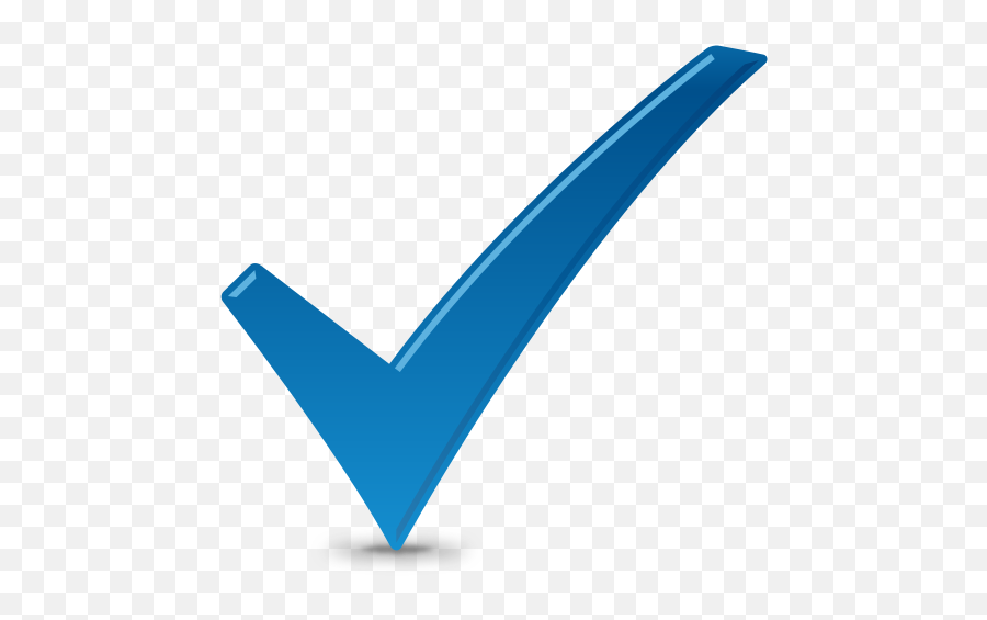Blue Check Icon Png Transparent - Checkmark Icon Blue Color,Check Icon Png