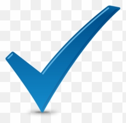 Blue Check Icon Png Transparent - Checkmark Color